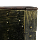 MARQUESSLIFE 100% GENUNIE LEATHER HANDMADE TUFTED COUCH INDUSTRIAL SINGLE SOFA