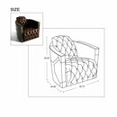 MARQUESSLIFE 100% GENUNIE LEATHER HANDMADE TUFTED COUCH INDUSTRIAL SINGLE SOFA