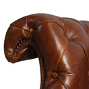 MARQUESSLIFE 100% GENUINE Full Leather,  HANDMADE ANTIQUE AGED LEATHER TUFTED COUCH 3 SEATER