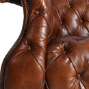 MARQUESSLIFE 100% GENUINE Full Leather,  HANDMADE ANTIQUE AGED LEATHER TUFTED COUCH 3 SEATER