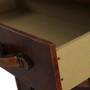 MARQUESSLIFE LUXURY HAMDMADE ANTIQUE SIDEBOARD FULL 100% GENUINE AGED LEATHER