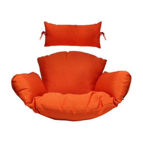 Island Gale Twin(Pair of 2) Hanging Basket Chairs Outdoor Front Porch Furniture with Stand and Cushion