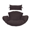 Island Gale Twin(Pair of 2) Hanging Basket Chairs Outdoor Front Porch Furniture with Stand and Cushion