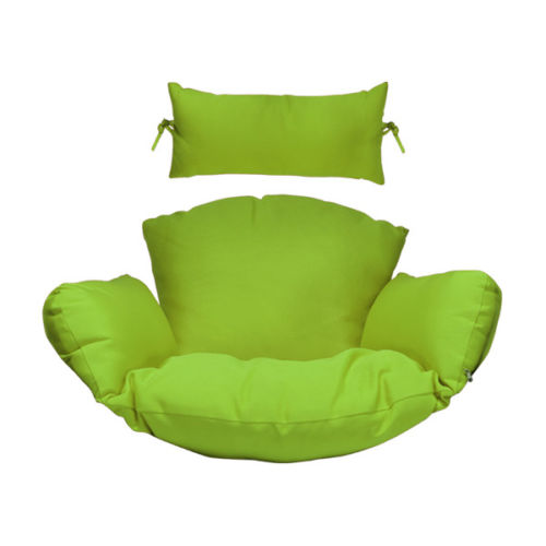 Island Gale Twin(Pair of 2) Hanging Basket Chairs Outdoor Front Porch Furniture with Stand and Cushion