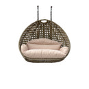 Island Gale Elegant Design Double SEAT Wicker Swing Chair DIY Suit Your OWN Hanging Convenience.