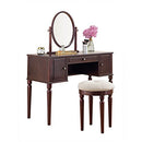 Royal Bedroom Dresser With Mirror and Stool Makeup Vanity Wooden Dressing set